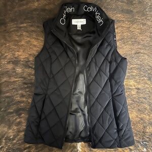 Calvin Klein quilted black puffer vest